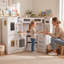 Ensemble de cuisine en bois pour enfants avec jeu de vaisselle-132786935