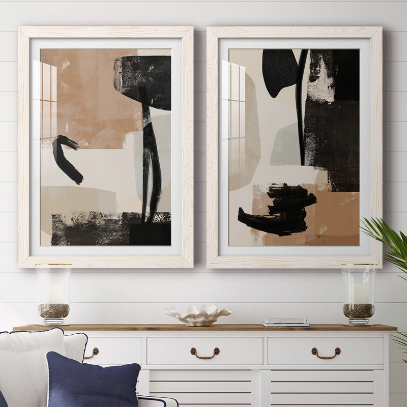 «Selective Arrangement III», reproduction encadrée de qualité supérieure - prête à être accrochée, Blanc