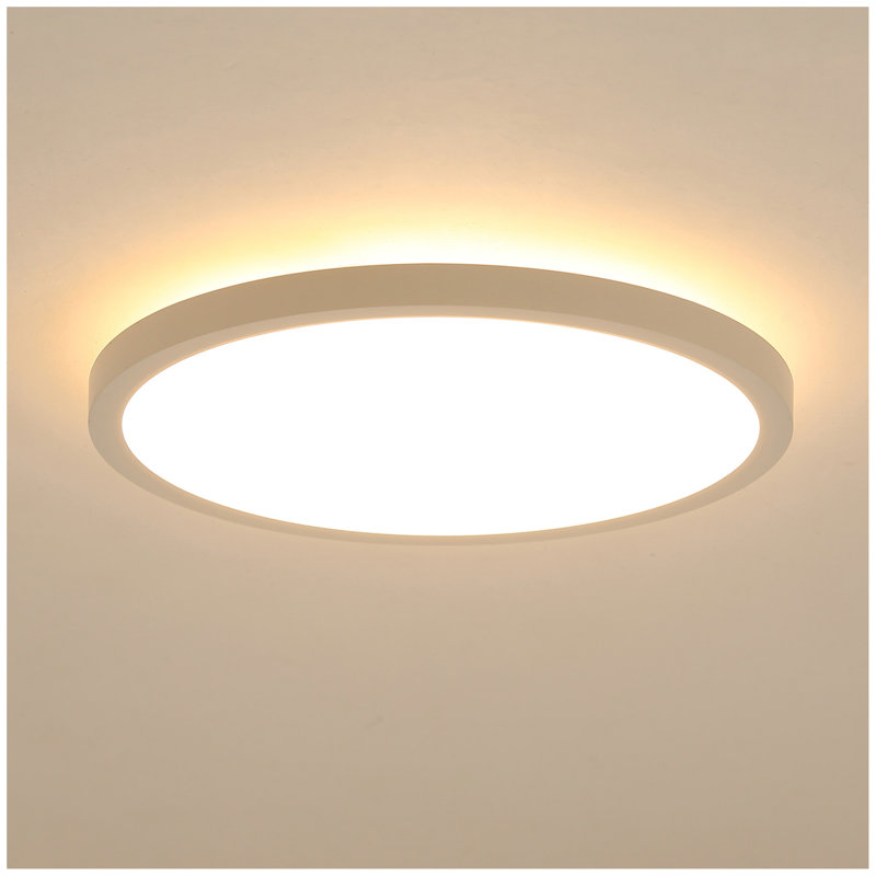 Plafonnier encastré 11,8 pouces, 20W DEL + veilleuse pour cuisine, chambre à coucher, salon