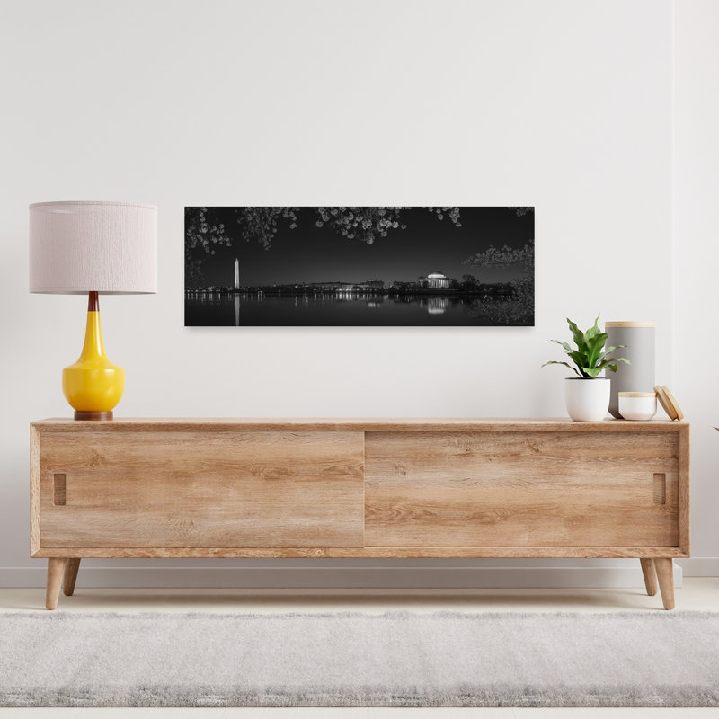Washington Night Blossoms by Yanny Liu - Wrapped Canvas Panoramic Print, 91.44 cm H x 30.48 cm W