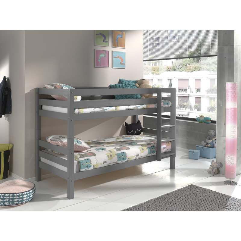 Pino Bunk Bed, Grey, Cot Bed / Toddler (70 x 140cm)