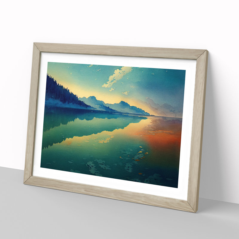 Glowing Lake - Single Picture Frame Print
