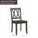 Chaise d'appoint en bois massif (ensemble de 4)