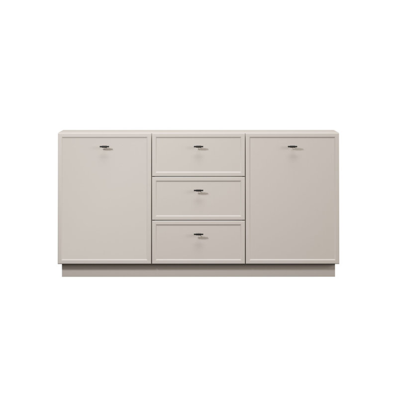 Bagga 150cm Sideboard, Beige Cream/Matte Black