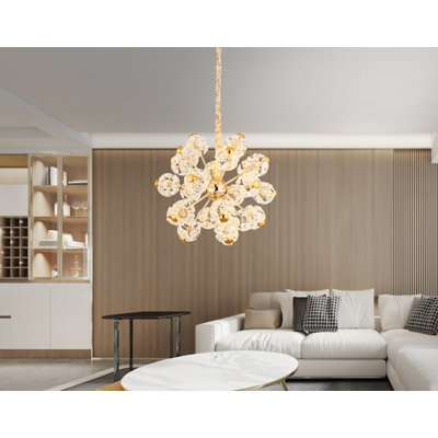 Bina 1 - Light Gold LED Geometric Pendant