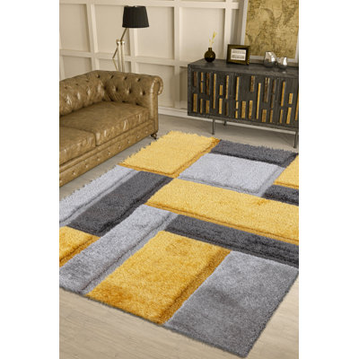 Geometric Shaggy Area Rug