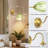 Battery Operated Wall Sconce Set Of 2, Vintage Green Tulip Glass Lampshade With 5000 Mah Rechargeable Wall Sconces, Battery Powered Wall Lights Dimmable With Remote Control For Bedroom