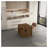 Extendable Foldable Dining Table, Space-Saving Wood Finish MDF Multifunctional Console