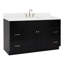 Meuble-lavabo sur pied simple 60 po avec plateau en quartz Hamlet-94003697