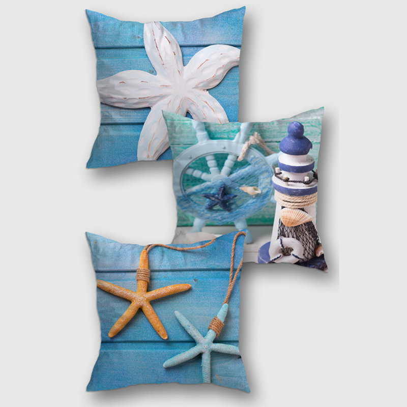 Ensemble de housse de coussin décoratif carré 3 pièces Orr