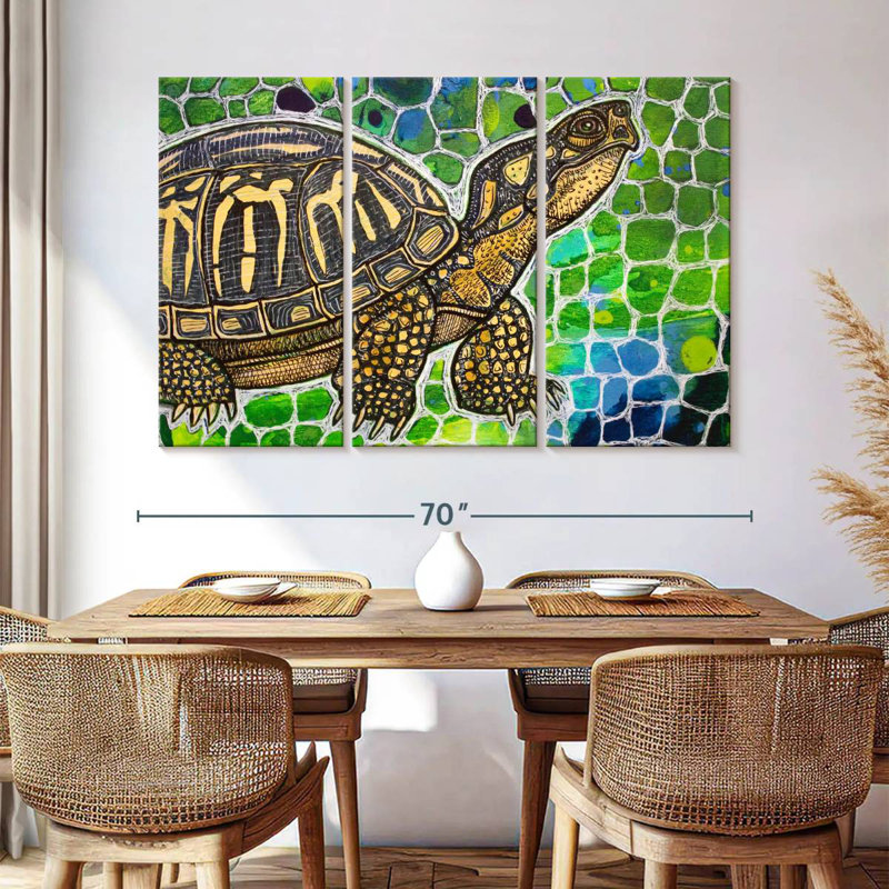 Brampt Eastern Box Turtle, 42" H x 65" W