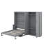 Grand lit escamotable avec placard