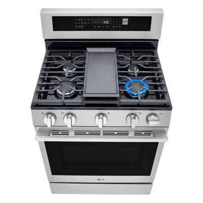 LG 6.3 cu. ft. Smart Wi-Fi Enabled ProBake Convection Gas Range with Air Fry & EasyClean