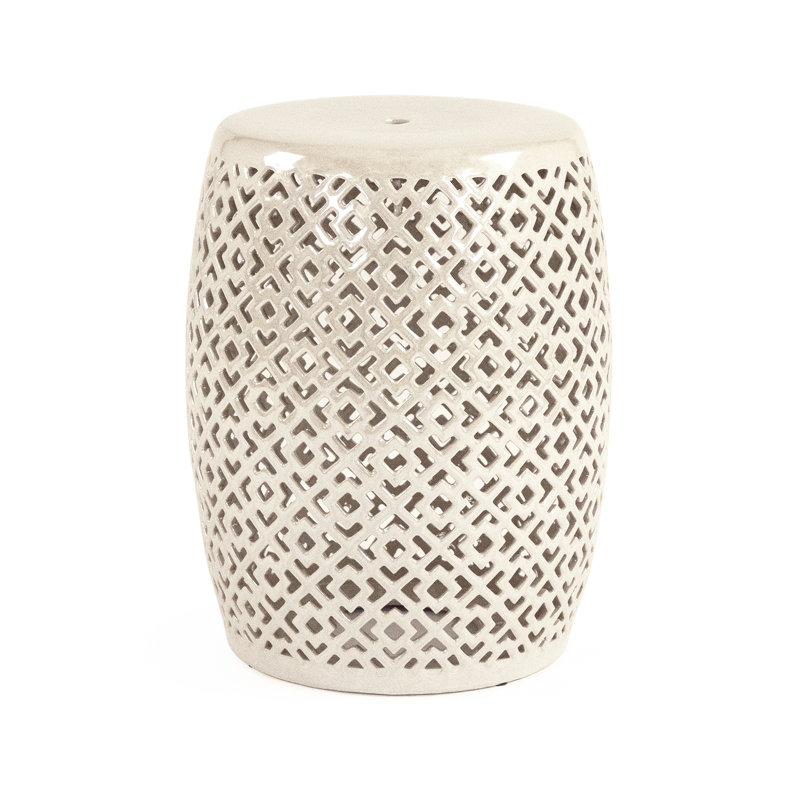 Lorin Garden Stool, Gray