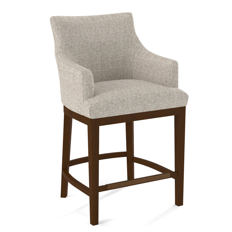 Upholstered Counter Stool, Pecan, 61473-73