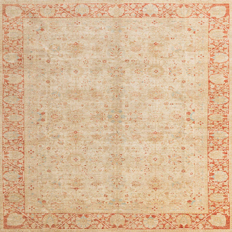 Tapis abstrait moderne 4193, Carré 8 pi