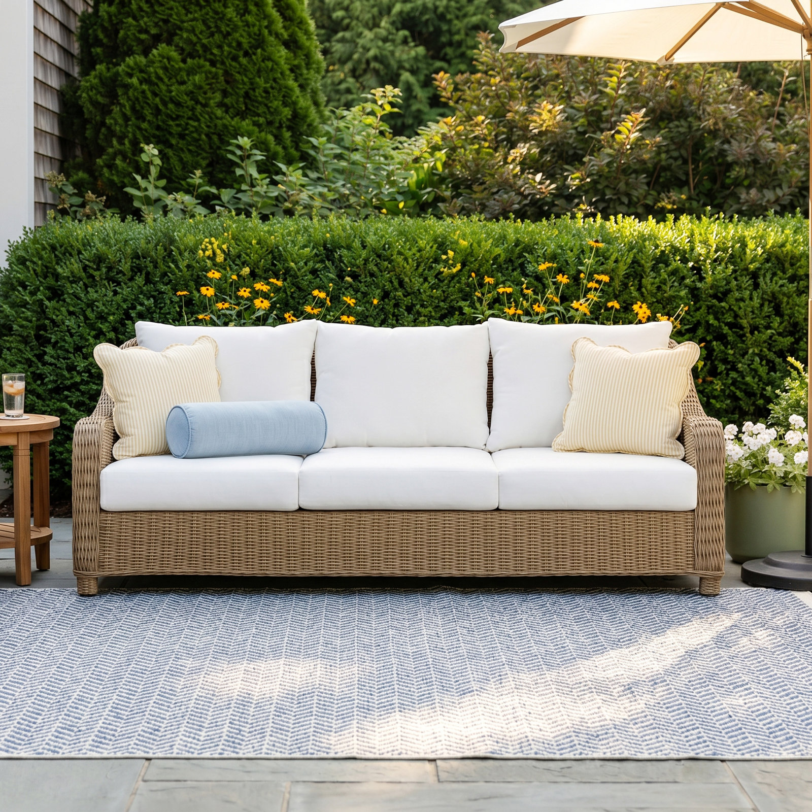 Hudson 77" Sunbrella® Patio Sofa