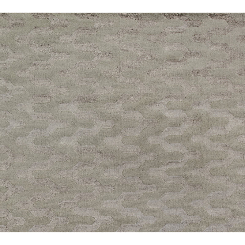 Hand Knotted Area Rug in Melon, Rectangle 6' x 9'
