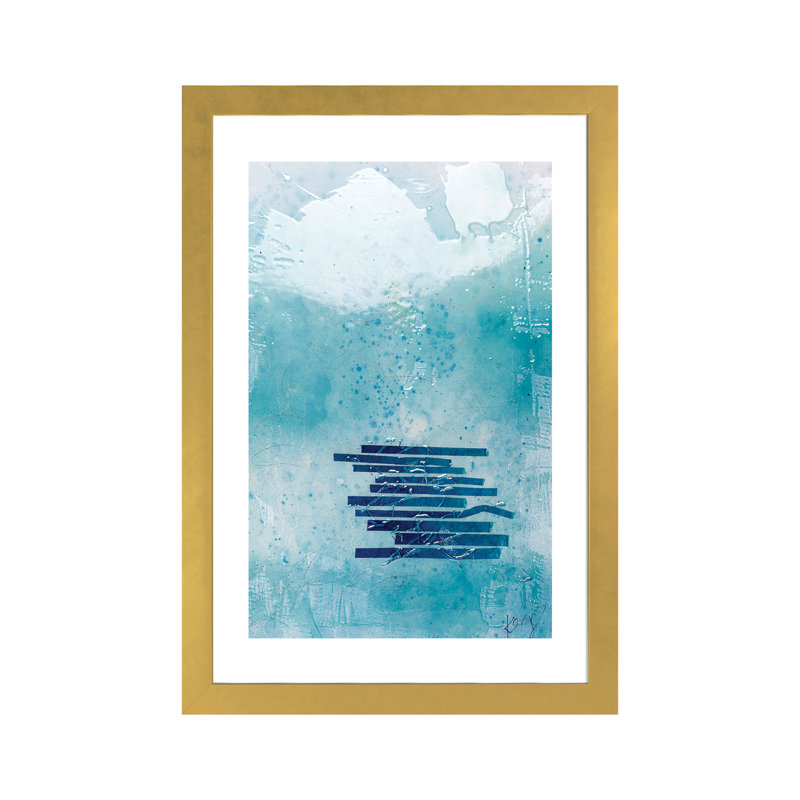 « water » par kent youngstrom-reproduction d’art, H 24 po x l 16 po x P 1 po, Papier encadré doré