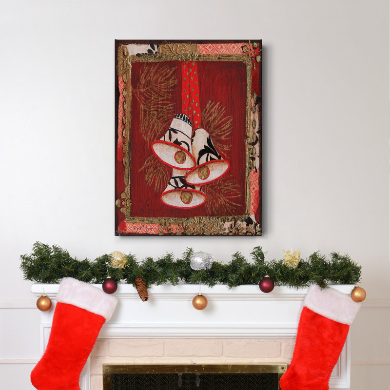 Bells I, toile tendue avec châssis de qualité supérieure - Prêt à accrocher Bells I, H 27 po x l 18 po x P 1 po
