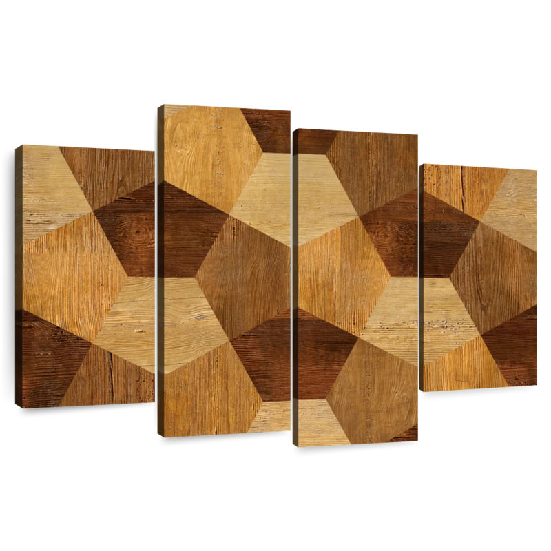Décoration abstraite en bois
