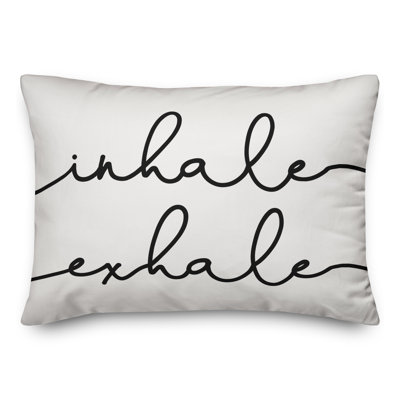  Inhale Exhale Yoga Lumbar Pillow