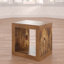 Alguno Floor Shelf End Table