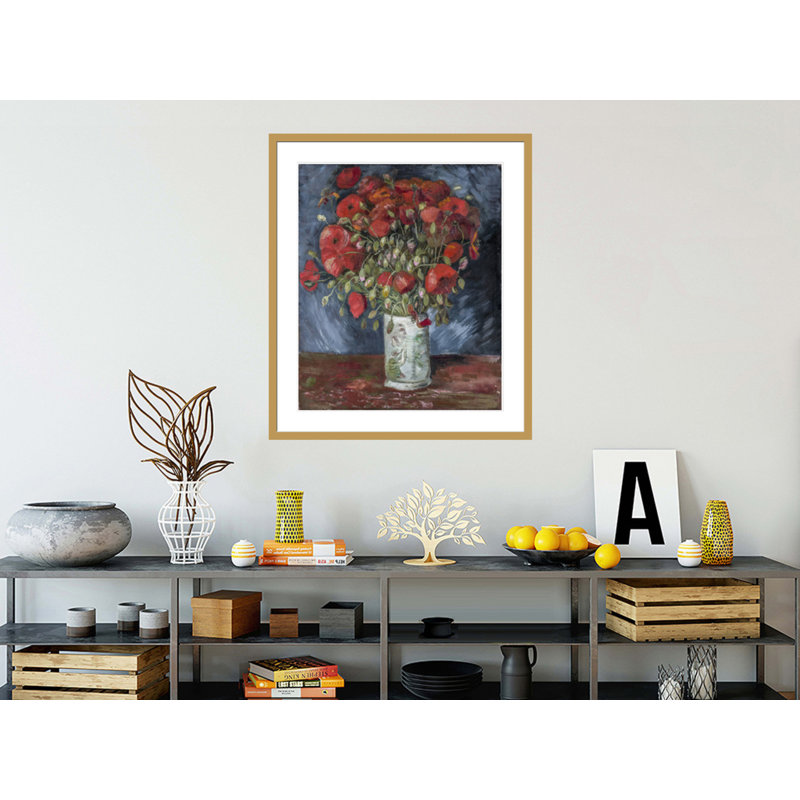Vase avec coquelicots par Vincent van Gogh, H 39,04 po x l 33,5 po