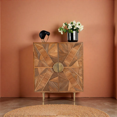 American Country Style Accent Cabinet
