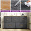 Commode de rangement avec 5 tiroirs de 2 tailles différentes-1265351180