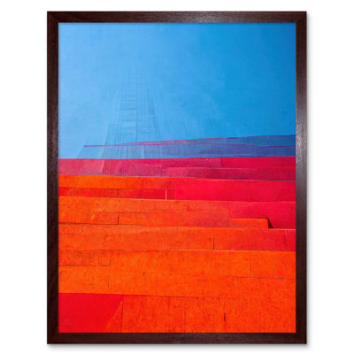 Abstract Minimalist Steps Painting Artwork - Print