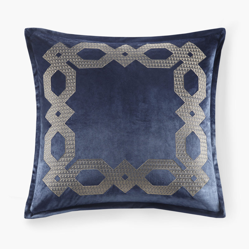 Croscill Clermont European Pillow Sham, Navy