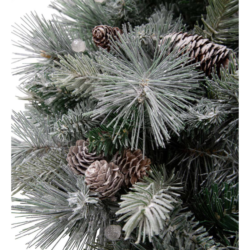 Faux Lighted Plastic 6.2'' Wreath