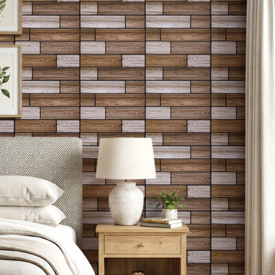 10-Pack 3D Self-Adhesive Wall Tile Stickers