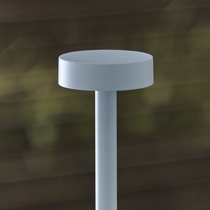 Moneta Accent Rechargeable Table Lamp, Matte White