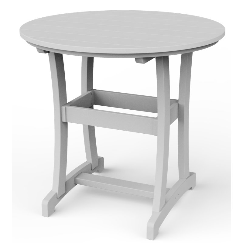Table de bar Stella, H 42 po x l 42 po x P 42 po, Blanc