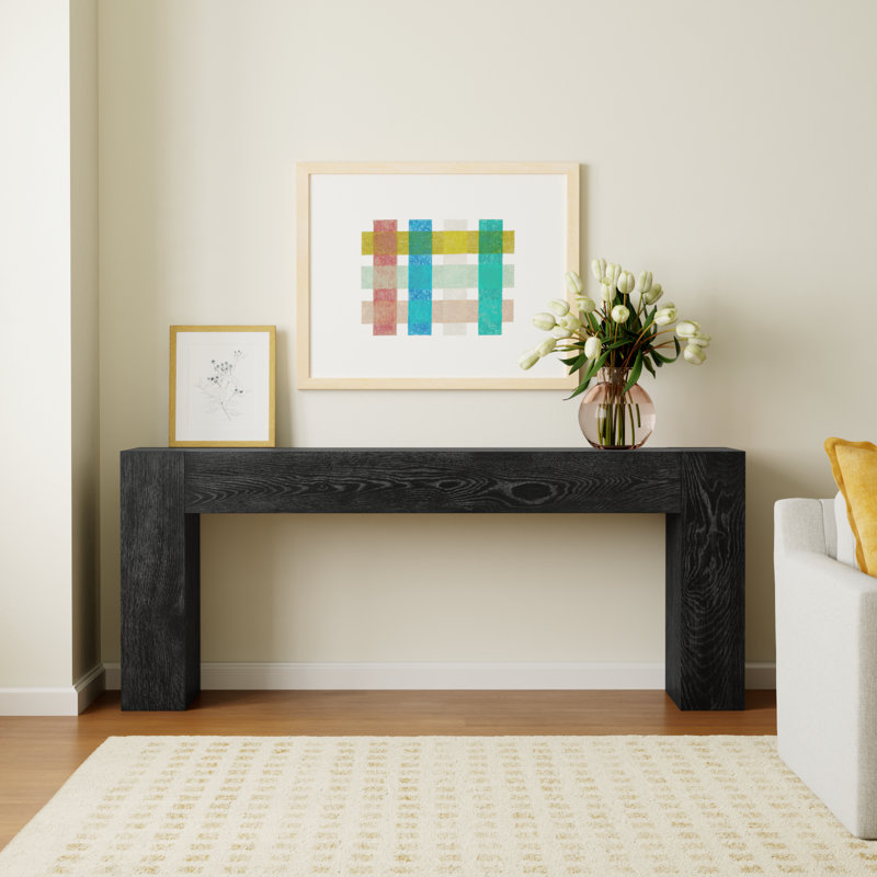 Elise 72" Console Table, Black