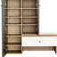 Armoire à chaussures multifonctionnelle avec banc, spacieuse pour 12 paires - tablettes réglables, esthétique moderne, design blanc et gris 21