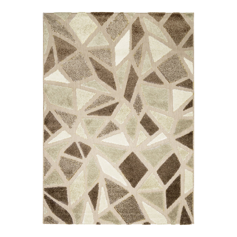 Highfill Abstract Indoor / Outdoor Area Rug, Rectangle 120cm x 170cm