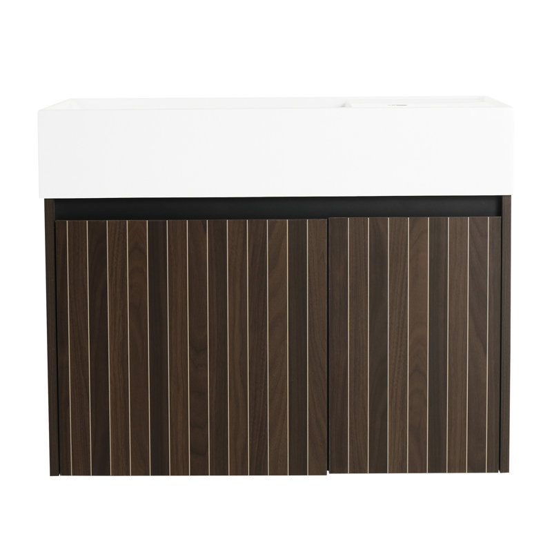 Armoire pour lavabo de salle de bain, 30 pouces, charnières pour portes de salle de bain à fermeture en douceur, 28.96"