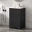 Meuble-lavabo de salle de bain avec lavabo, portes à fermeture douce, support de rangement et tablettes réglables pour une meilleure organisation-1721888712