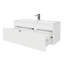 Ensemble de meuble-lavabo mural moderne 42 po Loft Collection - Poignées blanches / chromées-824064418-824064436
