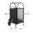 Firewood Rack Log Carriers With Wheels, 3Pcs Fireplace Tool Set