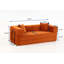 Full Foam Modular Compressed Sofa Bed with Multiple Layout Options and Soft Corduroy Fabric