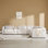 Canapé modulaire inclinable électrique 5 pièces Wall-hugger