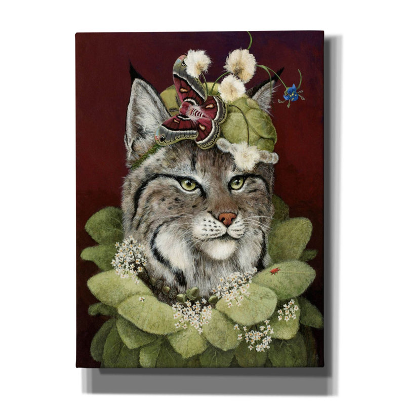 «Forest Ruff» par Carolyn Schmitz, art mural sur toile, H 54 po x l 40 po x P 1,5 po