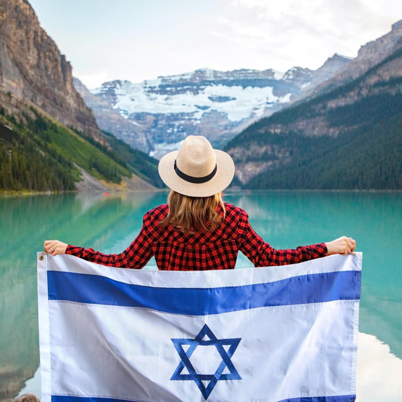 Drapeau de l'Israel brodé 36 po x l 60 po EverStrong Series