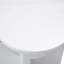 Table de salle à manger moderne en panneau de fibres à densité moyenne avec esthétique en marbre et structure creuse