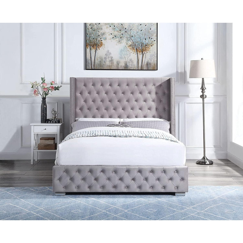 Lorradaile Upholstered Ottoman Storage Bed with Mattress, Kingsize (5')