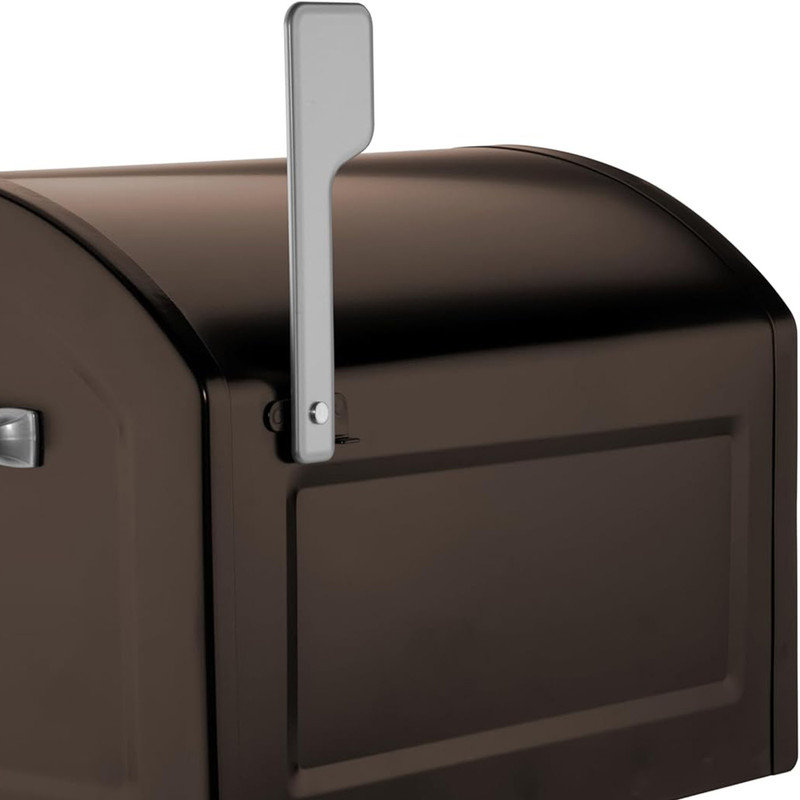 Centennial Rubbed Bronze Extra Large Steel Post Mount Mailbox